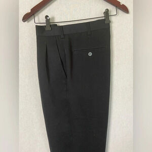 PING Golf Pants Mens 32 Black Pleated Front Trousers Adjustable Inseam